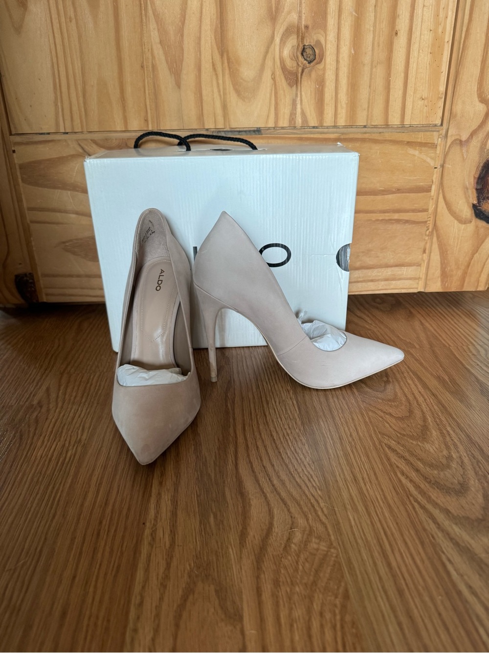 ALDO Cassedy Stiletto Nude Pointed-Toe Pump